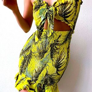 Fashion nova Willa Crinkled Mini Dress NWOT